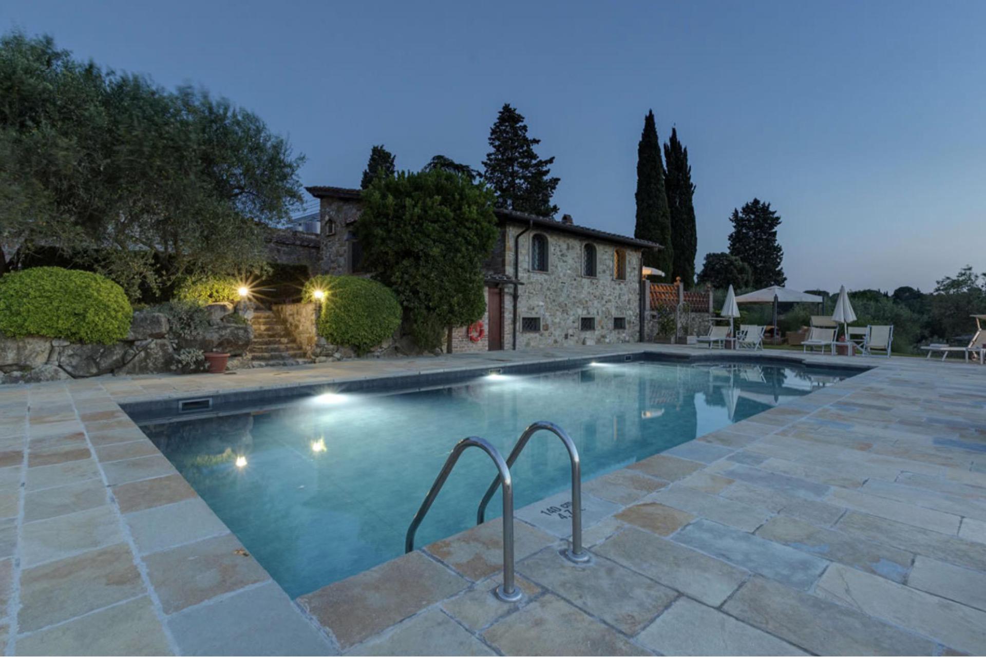 Agriturismo surrounded by vineyards near Florence, Tuscany